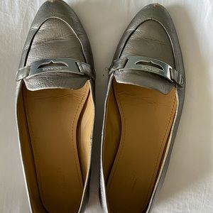 Coach Silver Loafers size 7